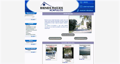 Desktop Screenshot of bienesraicesacapulco.net
